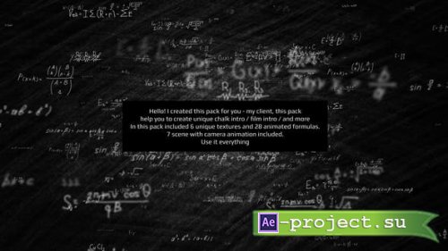 Videohive - Science Chalk Hand Drawing Pack - 29030576 - Project for After Effects