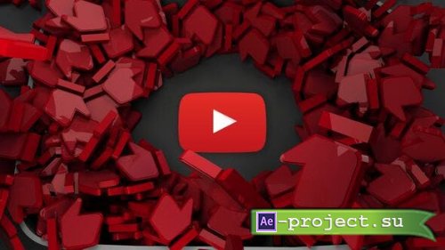 Videohive - Youtube 3D Logo - 29103792 - Project for After Effects