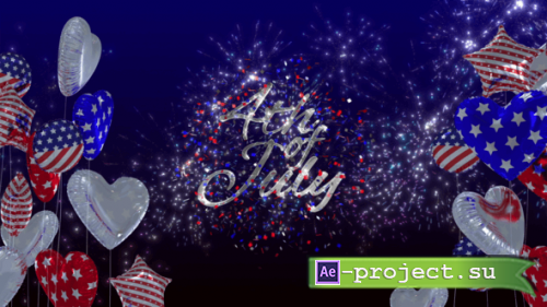 Videohive - Fourth of July Logo Reveal - 27419886 - Project for After Effects
