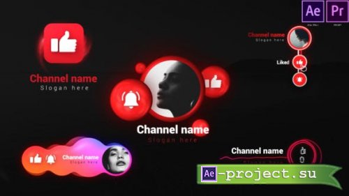 Videohive - Youtube Subscribe Elements Pack - 29125148 - Project for After Effects