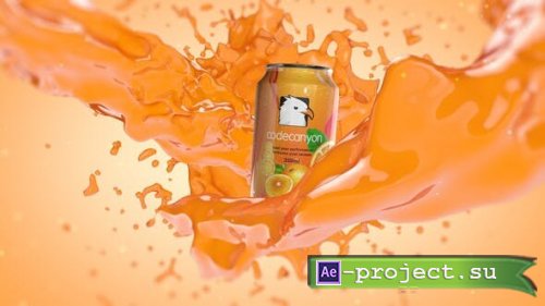 Videohive - Orange Juice Splash With Can Element 3D - 23485947 - Project for After Effects