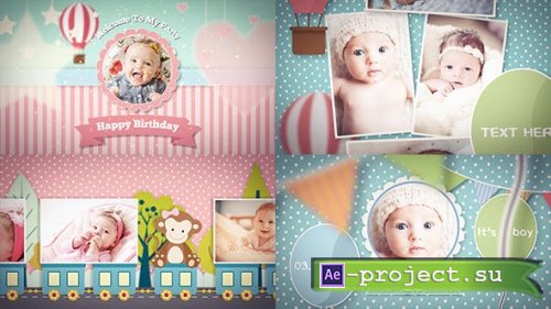 Videohive - Baby Photo Album - 19461806 - Project for After Effects