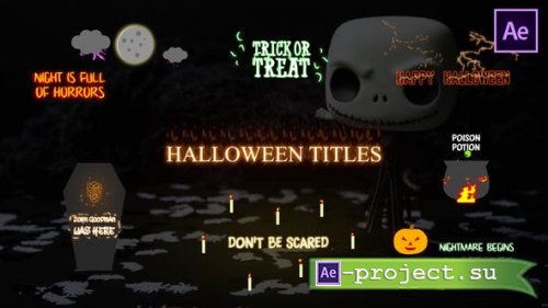Videohive - Halloween Cartoon Titles | After Effects - 29174191 - Project for After Effects