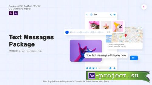 Videohive - Text Messages Package l MOGRT for Premiere Pro - 27957120 