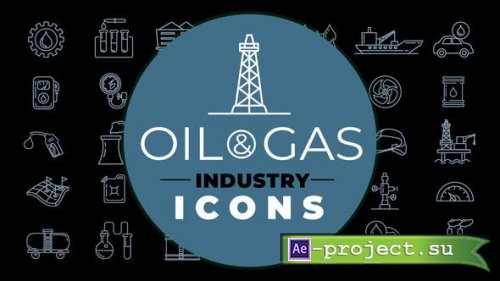 Videohive - Oil & Gas Industry Icons - 28463298 - Project for After Effects