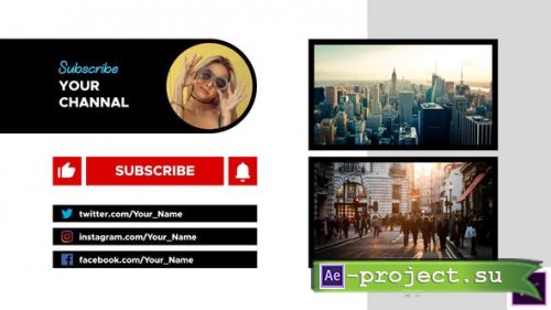 Videohive - YouTube End Screen | Essential Graphics - 26657223 - Premiere Pro Templates