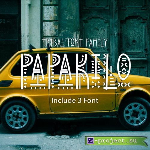 PapaKilo - Tribal Font Family