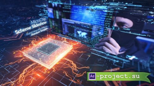 Videohive - Microchip Scheme Slideshow - 21866878 - Project for After Effects