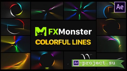 Videohive - Colorful Flying Lines | After Effects - 29216984 - Project for After Effects