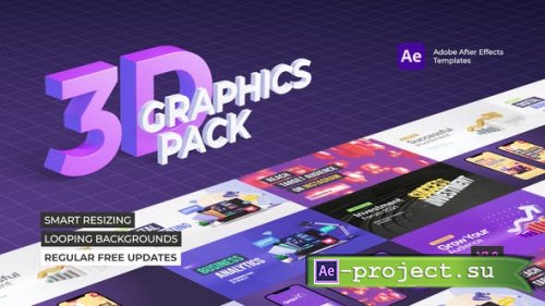 Videohive - 3D Graphics Pack - 28796086 - Project for After Effects