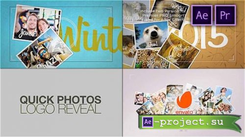 Videohive - Quick Photos. Photographer Logo Reveal - 29169646 - Project for After Effects