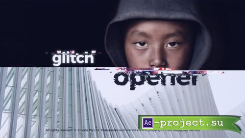 Videohive - Glitch Intro - Glitch Opener - 22842889 - Project for After Effects