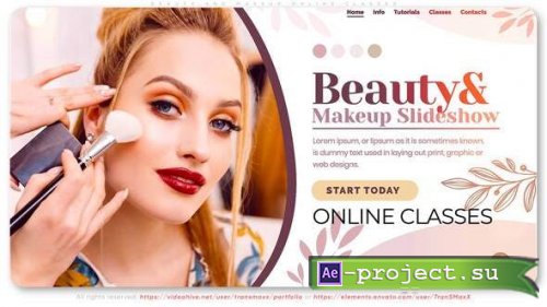  Videohive - Beauty and Makeup. Online Classes - 29044311 - Project for After Effects