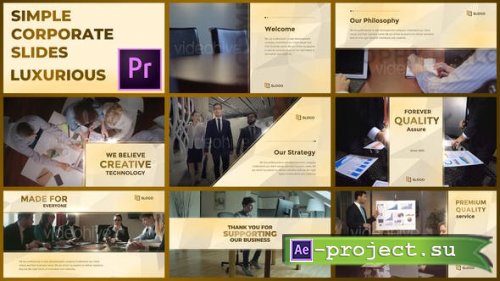 Videohive - Simple Corporate Slides Luxurious  Premiere Pro - 28915110