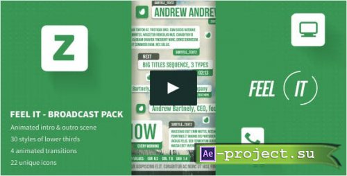Videohive - Feel IT - Internet Broadcast Pack - 10173013 - Project for After Effects