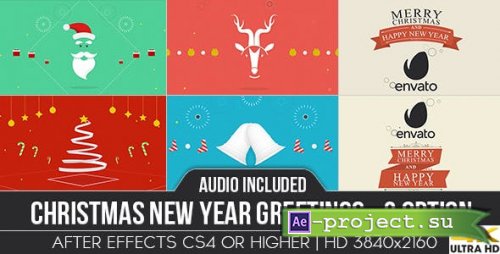 Videohive - Christmas New Year Greetings - 13605115 - Project for After Effects