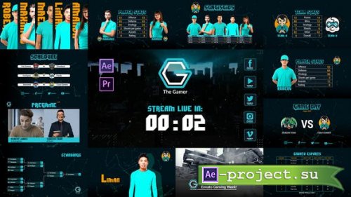 Videohive - Gamer Esport Broadcast Package - 29283377  - Premiere Pro & After Effects Templates