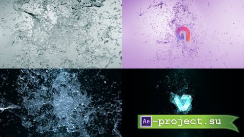 Videohive - Water Blast Logo Intro 4 - 28915697 - Project for After Effects