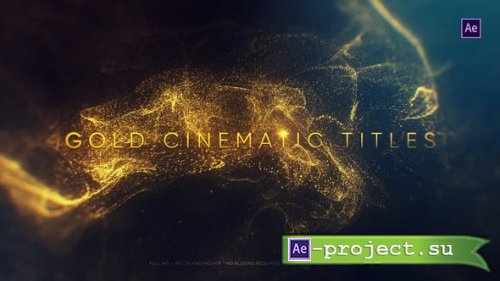 Videohive - Gold Cinematic Titles - 22869986 - Project for After Effects