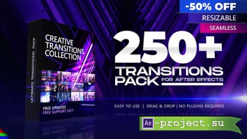 Videohive - Transitions - 28459752 - Project for After Effects