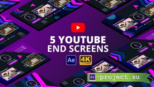 Videohive - YouTube End Screens Vol.4 | After Effects - 29369285 - Project for After Effects