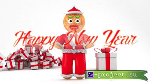 Videohive - Happy New Year with Gingerbread Titles - 29337564 - Premiere Pro Templates
