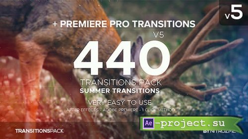 Videohive - Transitions Pack v5 - 20074370 - Project for After Effects