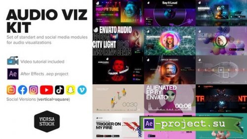 Videohive - Audio Visualization Social Media Kit - 29347563 - After Effects Project & Script