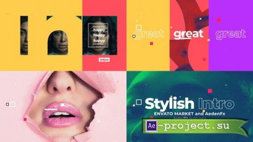 Videohive - Abstract Stylish Intro - 29268872 - Project for After Effects