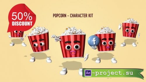 Videohive - Popcorn - Character Kit - 27083189 - Motion Graphics