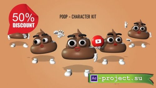 Videohive - Poop - Character Kit - 27302046 - Motion Graphics
