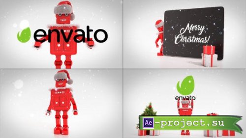 Videohive - Merry Christmas With Robot Roby - 29385244 - Project for After Effects