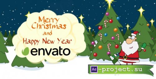 Videohive - Christmas Santa Opening Wine - 13625508 - Project for After Effects