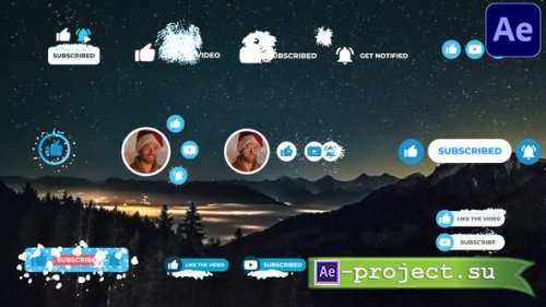 Videohive - Social Media Snow Subscribers | After Effects - 29437282  - After Effects Project & Script