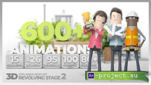 Videohive - 3D Explainer Video Kit Revolving Stage V2 - 28824485 - Project for After Effects