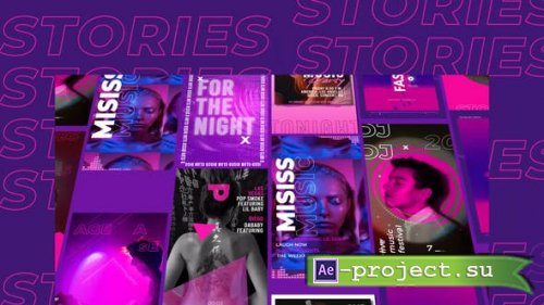 Videohive - Purple Stories Instagram - 29443542 - Project for After Effects