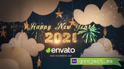 Videohive - Happy New Year 2021 Paper Greetings - 29284932 - Project for After Effects