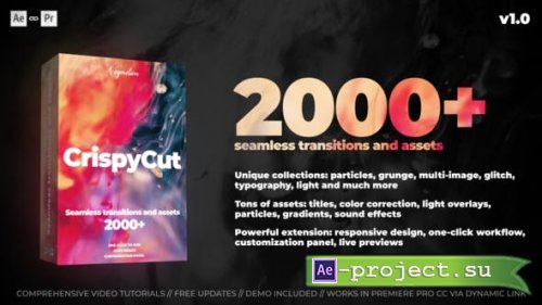 Videohive - Transitions - 26829624 - Project & Script for After Effects