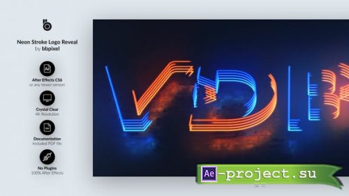 Videohive - Neon Stroke Logo Reveal - 29267753 - Project for After Effects