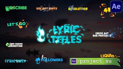 Videohive - Lyric Titles | After Effects - 29492628 - After Effects Project & Script