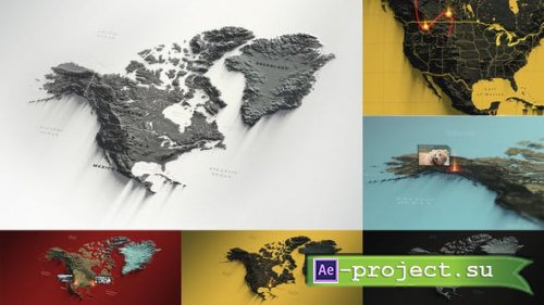 Videohive - North America Map - 29479163 - Project for After Effects