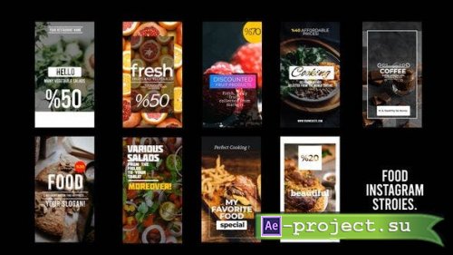 Videohive - Food Istagram Stories - 29083801- Project for After Effects