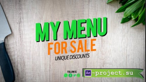 Videohive - Food Menu - 29426751 - Project for After Effects