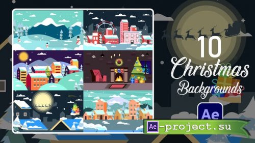 Videohive - Christmas Backgrounds | After Effects - 29504052 - Project for After Effects