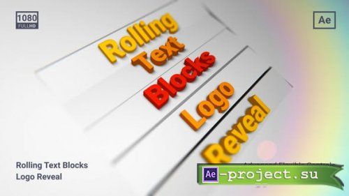 Videohive - Rolling Text Blocks - 29496899 - Project for After Effects