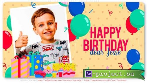 Videohive - Happy Birthday Dear Jesse - 29478976 - Project for After Effects