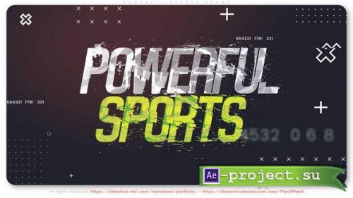 Videohive - Powerful Sports Promo - 29478925 - Project for After Effects