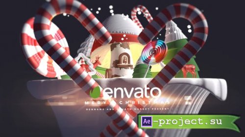  Videohive - 3d Cartoon Christmas Logo - 29348492 - Project for After Effects