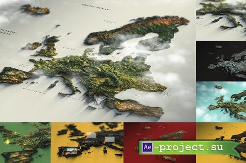 Videohive - Europe Map - 29533671 - Project for After Effects »  профессиональные проекты для Adobe After Effects, графика, дизайн