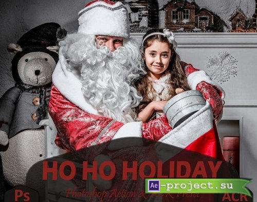 10 Ho Ho Holiday Photoshop Actions And ACR Presets, Ps Xmas - 972216